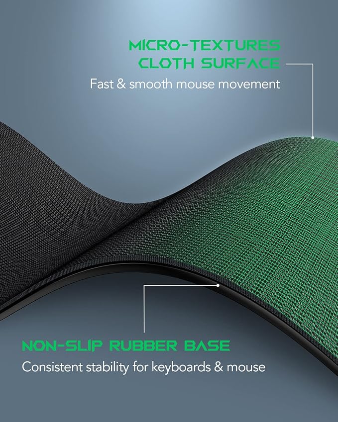Black Shark Gaming Mouse Pad Desk Mat 47.2” x 23.6” Oversized Large Mouse Pad Non-Slip Mousepad Super-Thick with Special-Textured Surface Anti-Fray Stitched Edges Desk Pad Manta P4
