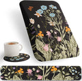 Ospelelf Ergonomic Keyboard Wrist Rest and Large Mousepad with Wrist Rest Support for Computer Gaming Flower