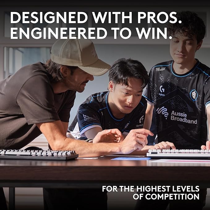 Logitech G PRO X 60 Lightspeed Wireless Gaming Keyboard Ultra Compact TKL 60% Mechanical Keyboard for Windows PC LIGHTSYNC RGB Dual-Shot PBT Keycaps GX Optical Linear Switches - White