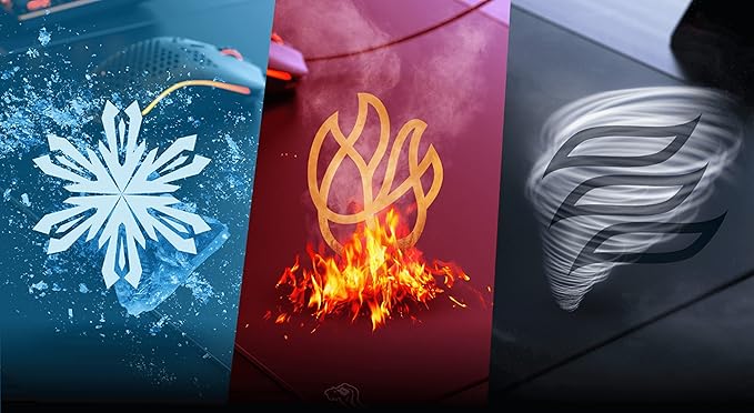 GLORIOUS Elements Air Mousepad - XL Hard and Ultra Thin Polycarbonate Flexible Surface Large Gaming Mouse Pad 15X17 Extended Hard Mousepad (Helios) (GLO-MP-ELEM-AIR)