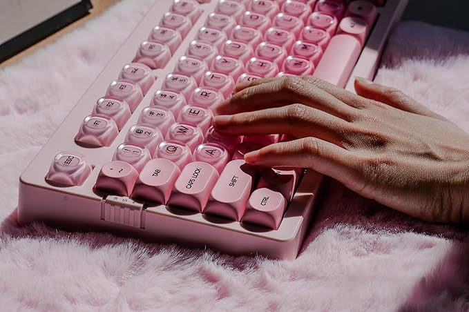 ZORNHER ZH980 Foundation Mechanical Keyboard95% Pink Creamy Keyboard with Number PadCute Jelly MOA Profile KeycapsSilent Quiet SwitchesHot-SwappableRGB Backlit