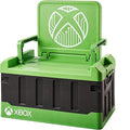 Numskull Xbox 2-in-1 Toy Storage Box &amp Folding Chair - Gaming Accessory Organizer with lid and handles for Family Rooms Official Microsoft Merchandise