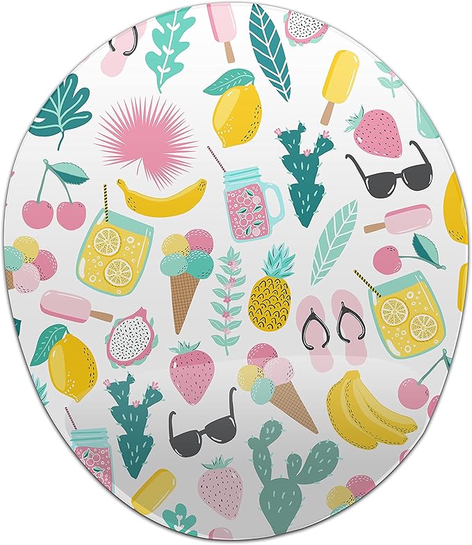 Ergonomic Mouse Pad with Wrist Rest Digital Printed Mouse Mat for Tendon Sheath Problems Non-Slip Base for Office and Home Size: 20 x 23 cm