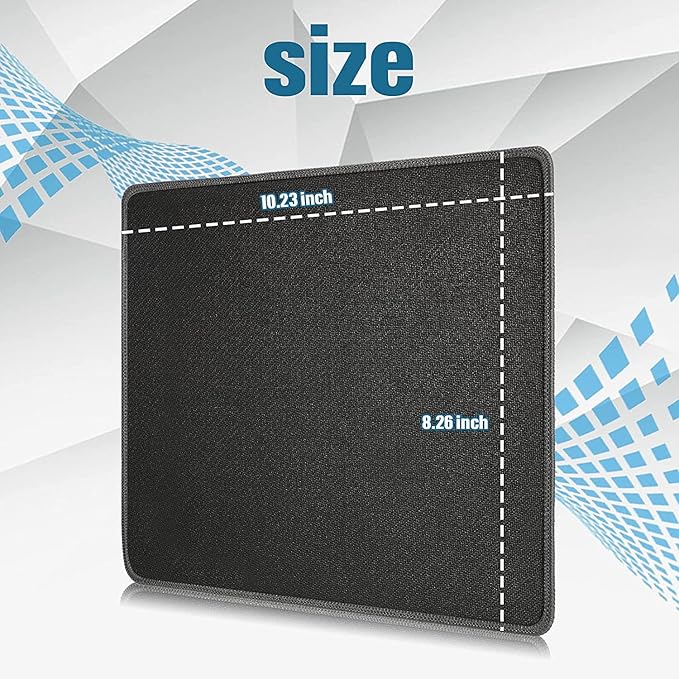 Yexiya 40 Pieces Mouse Pad with Stitched Edged Mouse Pad with Non Slip Rubber Base Washable Mousepads for Employee Office 10.23 x 8.26 Inch