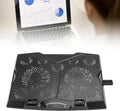 Laptop Cooling Pad Laptop Cooler Stand 3500RPM Type C 11 Fans 5 Height Adjustable Portable Laptop Fan Cooler Stand ABS &amp SUS 39.82oz for Home Office