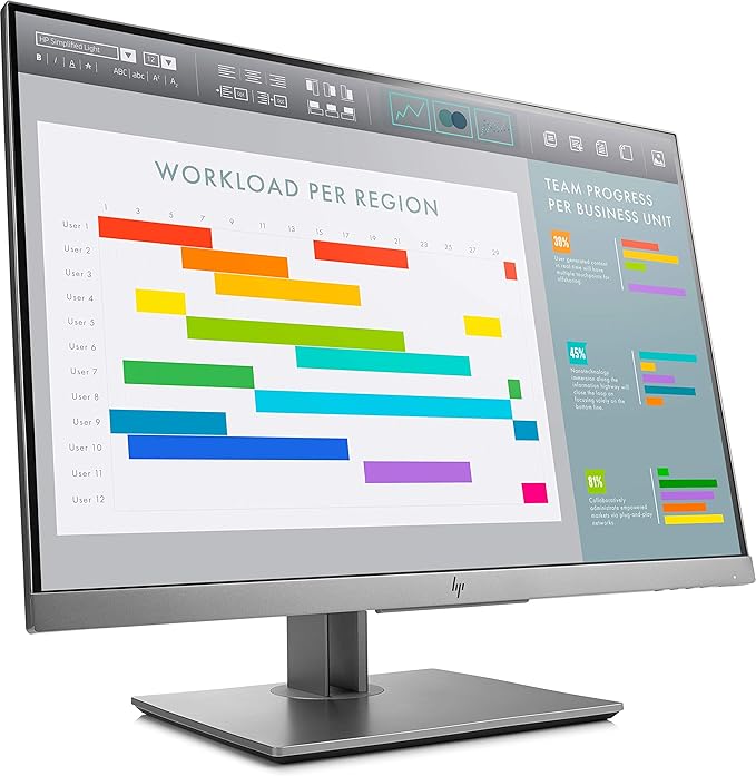 HP EliteDisplay E243i LED Display 61 cm (24) WUXGA Flat BlackSilver