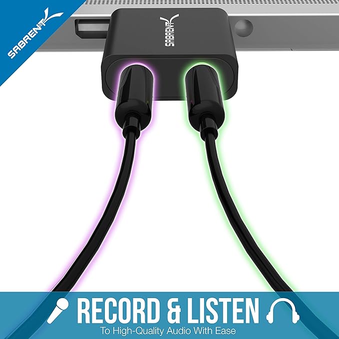 3 Port Aluminum Mini USB 3.0 Hub [90°/180° Degree Rotatable]+USB External Stereo Sound Adapter for Windows and Mac. Plug and Play No Drivers Needed