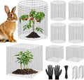 30PCS Plant Protection from Animals12x12 Inch Metal Wire Plant ProtectorsPlant Cages to Keep Animals Out Sturdy Bunny Barricades Chicken Wire Cloche Plant Protectors for Shrubs Flowers Vegetables