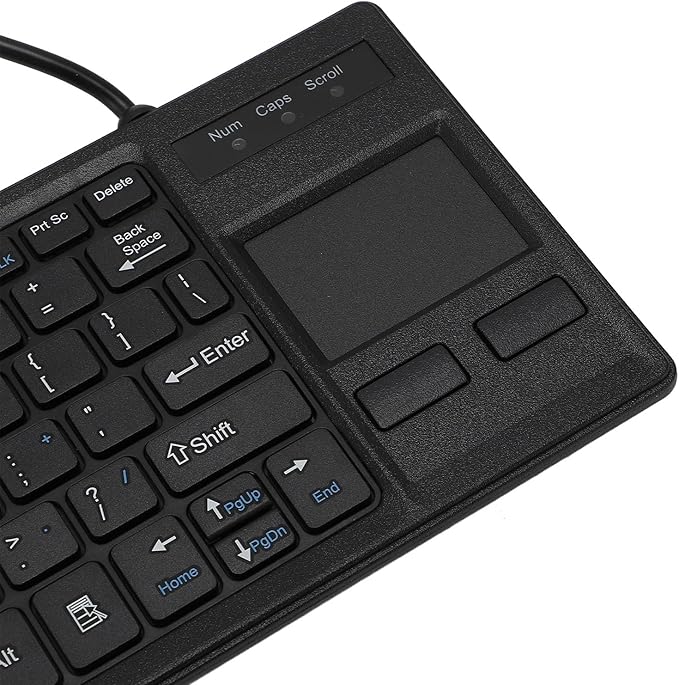 Sanpyl Wired Mechanical USB Keyboard IP68 &amp Touch Industrial Keyboard with Touchpad for Laptop Notebook PC 310x115x12mm / 12.2x4.53x0.47inch