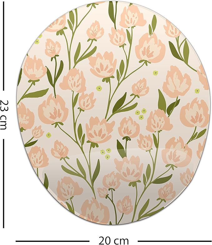 Ergonomic Mouse Pad with Wrist Rest Digital Printed Mouse Mat for Tendon Sheath Problems Non-Slip Base for Office and Home Size: 20 x 23 cm