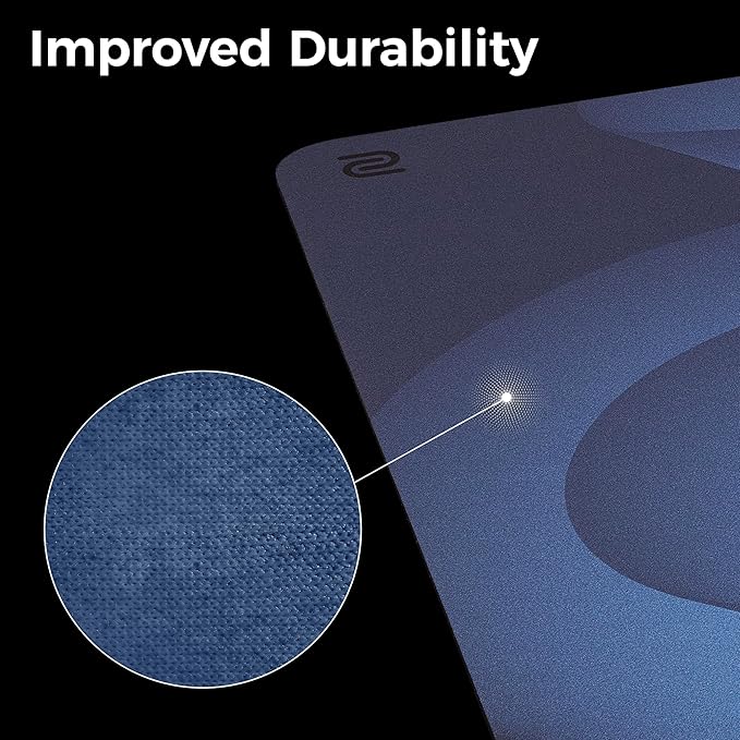 BenQ ZOWIE G-SR-SE Blue II Large Esports Gaming Mouse Pad Humidity resistance color cloth Smooth glide feel with steady control Uniform high-density rubber base with medium softness Anti-Slip base