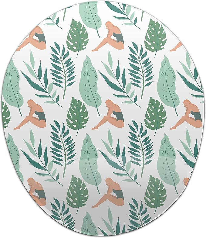Ergonomic Mouse Pad with Wrist Rest Digital Printed Mouse Mat for Tendon Sheath Problems Non-Slip Base for Office and Home Size: 20 x 23 cm