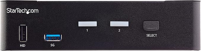 StarTech.com 2 Port HDMI KVM Switch - Single Monitor 4K 60Hz Ultra HD HDR - Desktop HDMI 2.0 KVM Switch with 2 Port USB 3.0 Hub (5Gbps) and 4X USB 2.0 HID Audio - Hotkey Switching - TAA