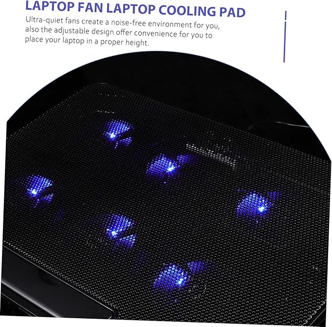 HOMSFOU Laptop Cooling Pad Laptop Stand Quiet Fan USB Powered Cooler for Efficient Heat Dissipation for Home Office Use