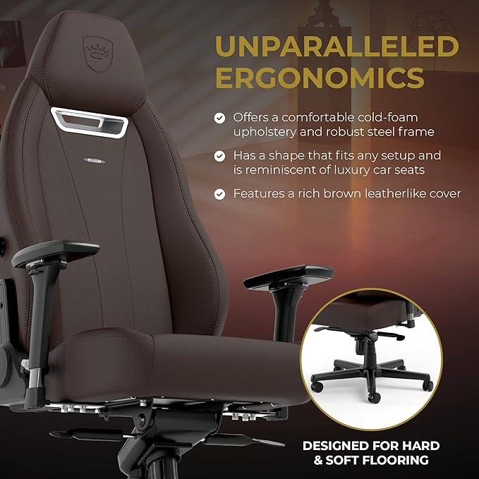 noblechairs Legend Ergonomic Gaming Chair Office Chair with Lumbar Support PU Leather Java Edition