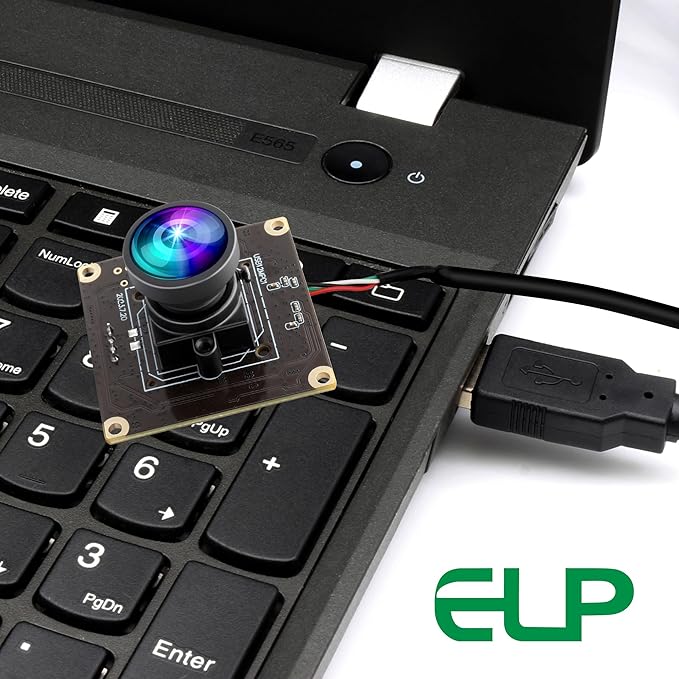 ELP 1080P 120fps USB Camera Module for Computer 11.6mp Lightburn Camera Mini UVC USB2.0 High Speed PC Camera Wide Angle USB Security Web Camera Board for Laptop (100° no Distortion Lens)