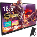 18.5inch Portable Monitor for Laptop1080P Laptops Monitors 120Hz FHD HDR Plug&ampPlay HDMI IPS Display Dual Speakers Travel External Screen for PCTabletMacSw-ItchXboxPS3/4/5 Will