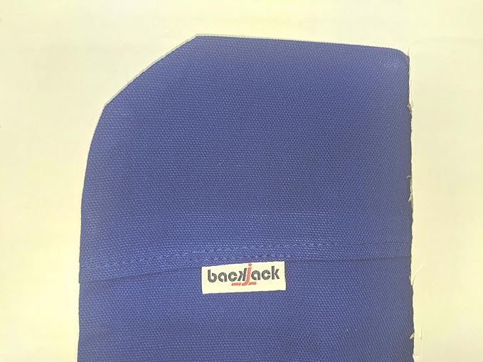 Original BackJack-Made in The USA- Extra Large Royal Cotton Fabric Lightweight Floor Seating Chair for Gaming Families Parents Daycare Back Support Reading Yoga Meditation Dorm