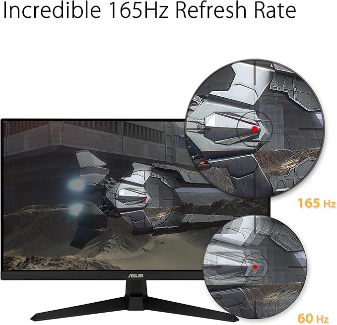ASUS TUF Gaming 27” 1080P Gaming Monitor (VG277Q1A) - Full HD 165Hz (Supports 144Hz)(Renewed)