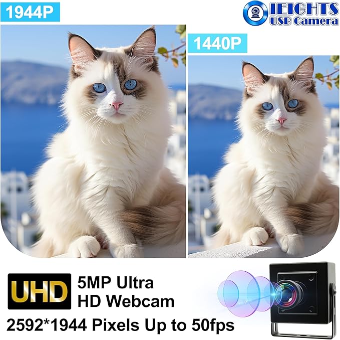 5MP Global Shutter USB Camera for Laptop 60fps High Speed PC Webcam Wide Angle 120degree Low Distortion Lens Web cam Mini UVC USB2.0 Lightburn CAMERA for Laser Engraver 5mp 50fps USB WebCamera