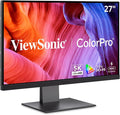 ViewSonic VP2788-5K 27 5K Mac-Ready Monitor with 100% sRGB 99% DCI-P3 Pantone Validated Advanced Ergonomics Thunderbolt 4 USB Hub HDMI and DP for Home and Office