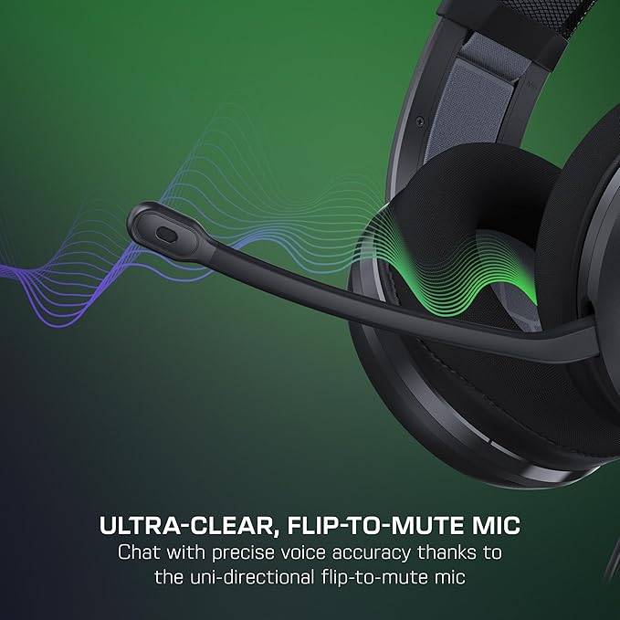 Turtle Beach Atlas 200 Wired Multiplatform Gaming Headset for Xbox PlayStation PC w/ 3.5mm Wired Connection - 50mm Nanoclear Drivers Flip-to-Mute Mic Memory Foam Cushions - Black