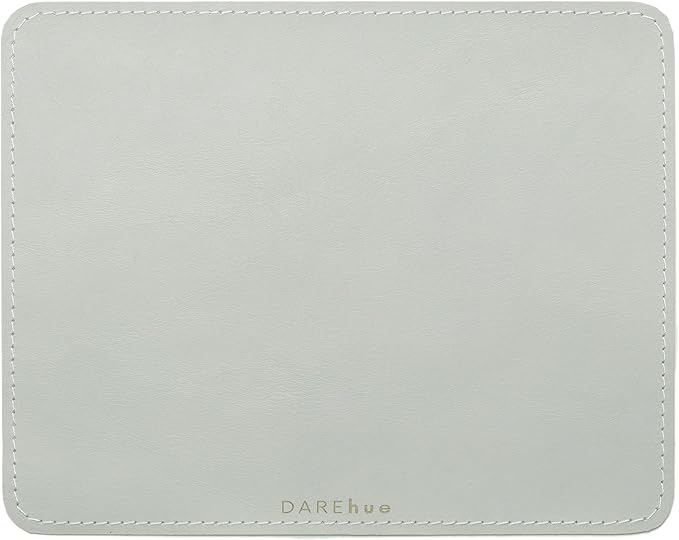 Genuine Leather Mouse Pad (Light Grey Small)
