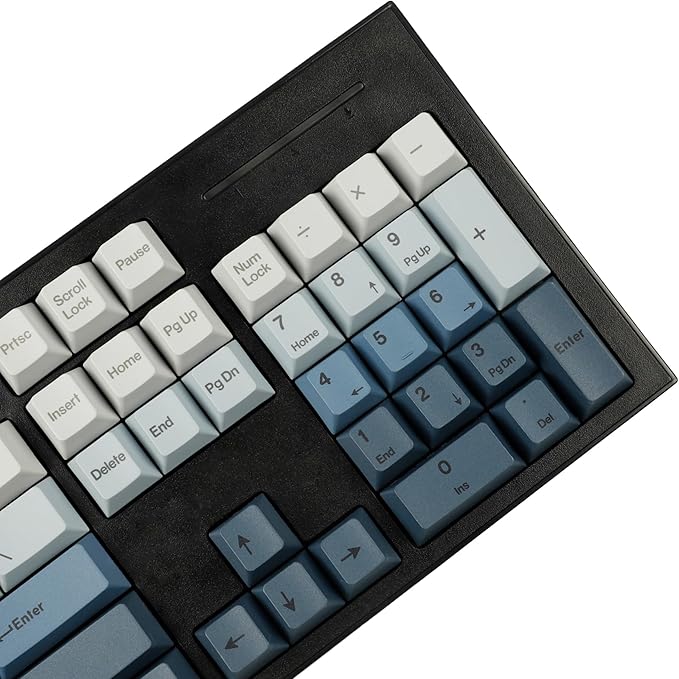 1.7mm Thickness PBT Gradient Keycaps Cherry Profile Dye Sub Mac Keyset for ANSI ISO 104 TKL GK61 96 75 GMMK NCR80 Mx Keyboard
