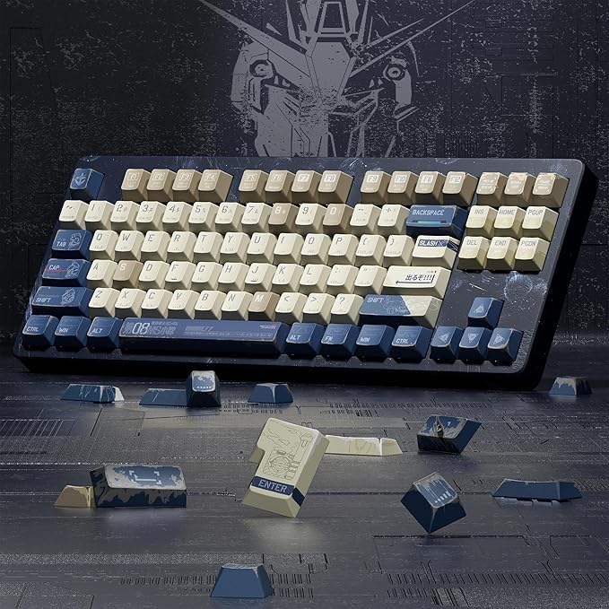 XVX Japanese Anime Keycaps- Retro PBT Keyboard CapsDye Sublimation Keyboard Keycaps with Cherry Profile134 Keys Keycap Sets for Mechanical Keyboards - Only Key caps
