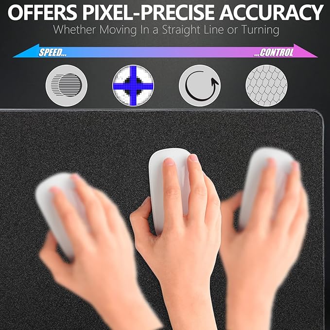 X-Raypad Aqua Control 2 Gaming Mouse Pad Ultra-High Precision Mouse Pad with Perfect Speed and Control Capability Consistent X and Y Glide Designed for Fps Players with Low DPI Requirements