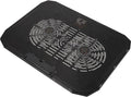 Laptop Cooling Rack Portable Stand with Silent Fan Black Large Base Heat Dissipation Pad for Gaming and Office Laptops