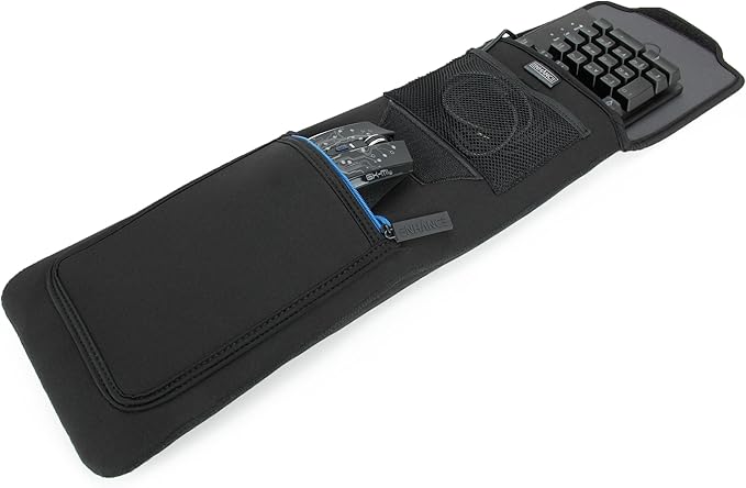 Enhance Keyboard Sleeve Travel Case for Full-Size Mechanical and Standard Gaming Keyboards up to 18 Inches with Rugged Neoprene Construction Zipper Mouse Storage and Cable Storage Pouch