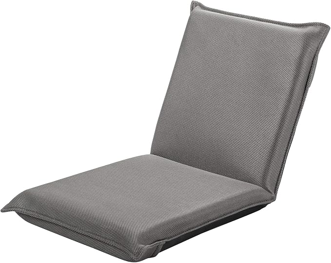 Giantex Floor Chair with Back Support 6 Adjustable Position Gaming Chair Floor Padded Sleeper Bed for Video Gaming Meditation Reading Watching TV Grey