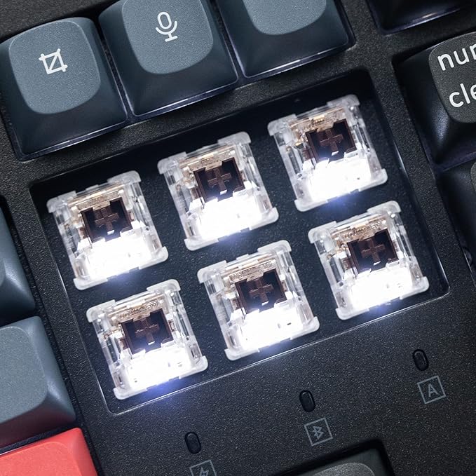 Keychron K10 Pro Wireless Custom Mechanical Keyboard Full-Size QMK/VIA Programmable Bluetooth/Wired White Backlight with Hot-swappable Keychron Super Brown Switch Compatible with Mac Windows Linux