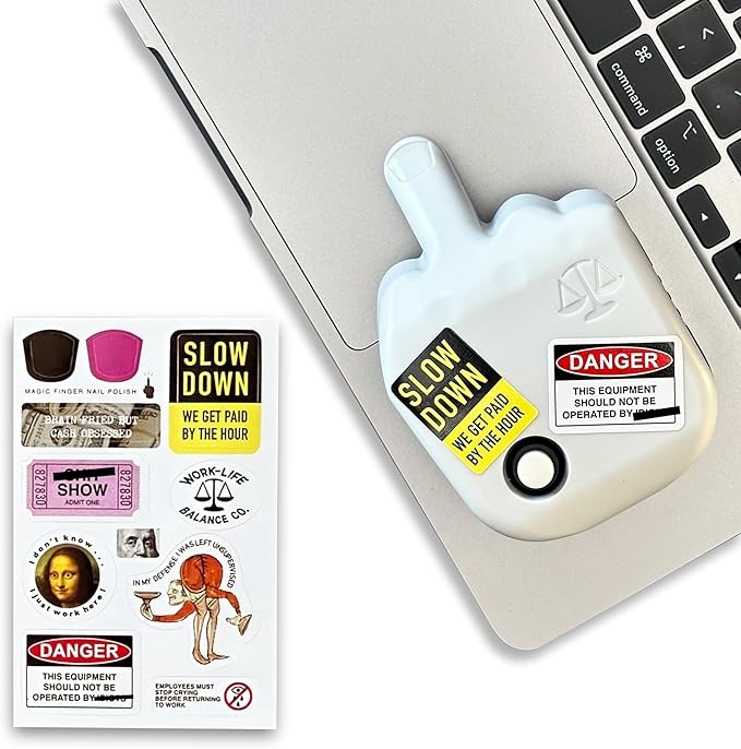 Work-Life Balance Randomized Mouse Trackpad Jiggler - Undetectable Mechanical Moving Device for Laptop Cordless Device Automatic Shaker to Keep Screen Active for WFH Remote Work Essential - Gray