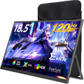 Portable Monitor 18.5” | 120HZ 1ms Gaming Monitor | 125% sRGB | FreeSync HDR | 350Nits | USB-C &amp HDMI | VESA &amp Stand | Large Travel External Second Screen for Laptop Computer Game Consoles