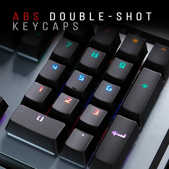 Bloody Gaming B740 Wired Optical Gaming Keyboard with Ergonomic Wrist Rest – Quiet &amp Satisfying Switch Keyboard - LED Backlit Illuminated Keys – Water/Splash Resistant - [Black Switches – LK Gen 1