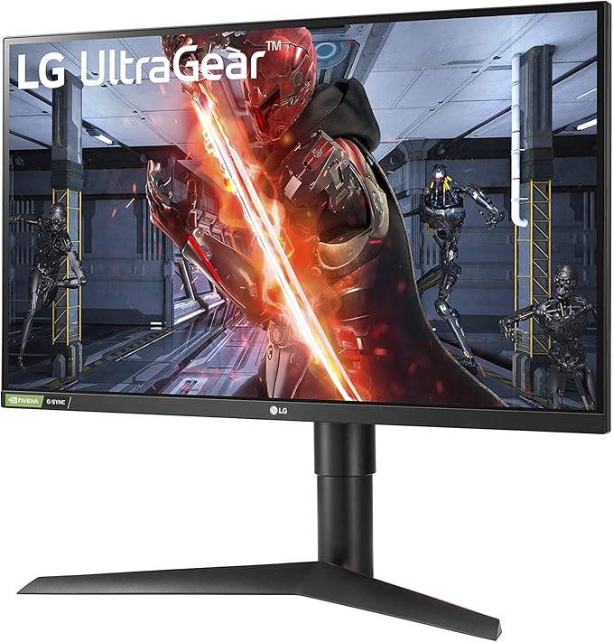 LG 27GL83A-B 27-Inch Ultragear QHD 2560 x 1440 IPS Gaming Monitor 144Hz 1ms (GtG) NVIDIA G-SYNC AMD FreeSync HDR10 HDMI DisplayPort Tilt/Height/Pivot Adjustable Stand Black