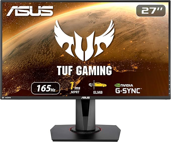 ASUS TUF Gaming 27” 1080P Monitor (VG279QR) - Full HD IPS 165Hz (Supports 144Hz)(Renewed)