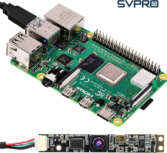SVPRO 8MP USB Camera Module with Microphone 102 Degree Wide Angle Laser Engraver Camera for Lightburn Fixed Focus 4K UVC Webcam Board for ComputerRaspberry Pi