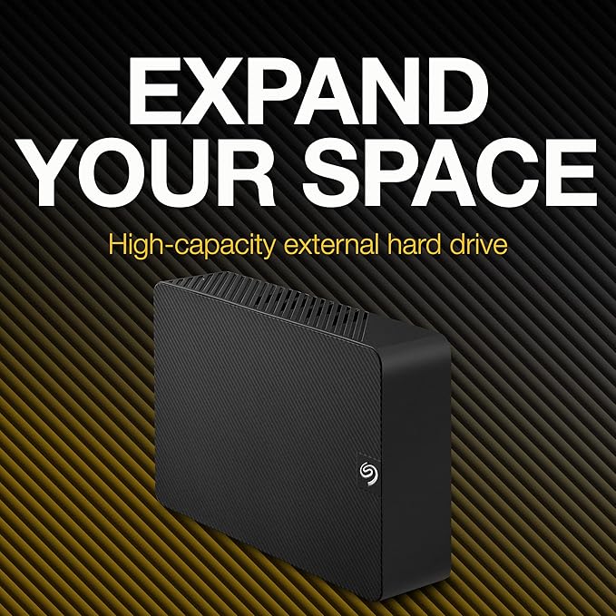 Seagate Expansion STKP6000400 6 TB Desktop Hard Drive - External - Black 7 x 1.6 x 4.9