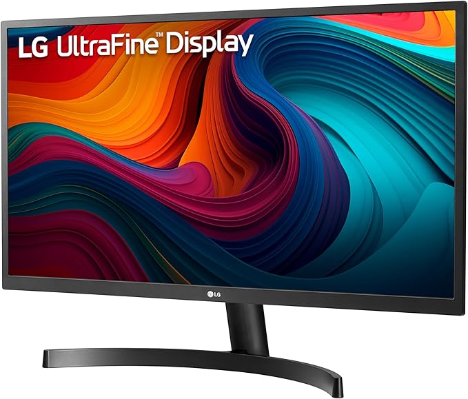 LG 27UK500-B Monitor 27” Ultrafine (3840 x 2160) IPS Display AMD FreeSync Technology sRGB 98% Color Gamut HDR 10 OnScreen Control Wall Mountable - Black