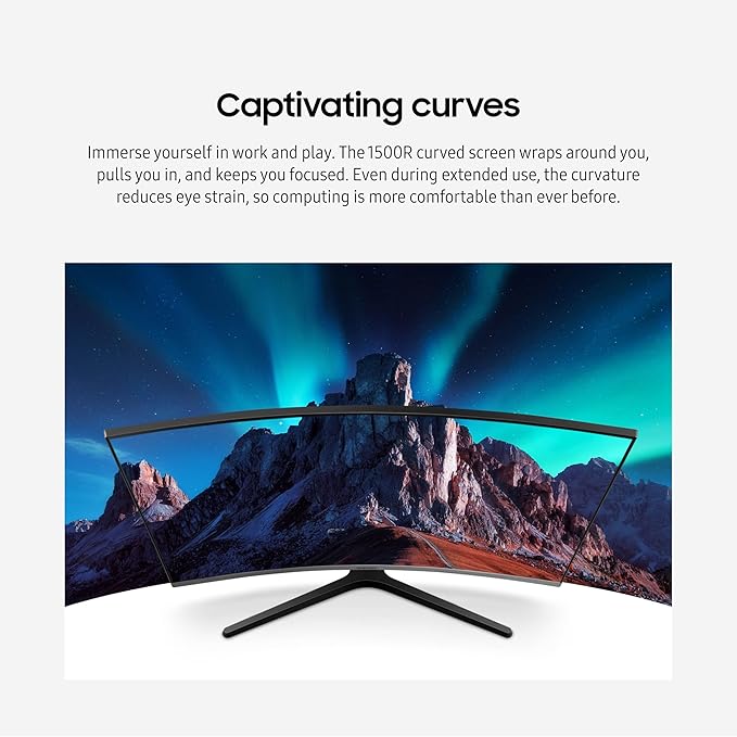 Samsung 32 CR50 FHD 1500R Curved Monitor 75Hz 4ms GTG AMD Freesync HDMI VGA (LC32R500FHNXZA)