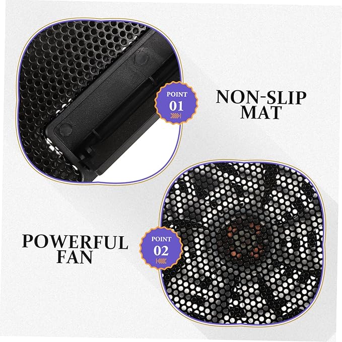 HOMSFOU 1pc Portable Laptop Cooling Stand Height and Multi-Speed Fan for Gaming and Video Streaming Compatible Laptops Standard Version