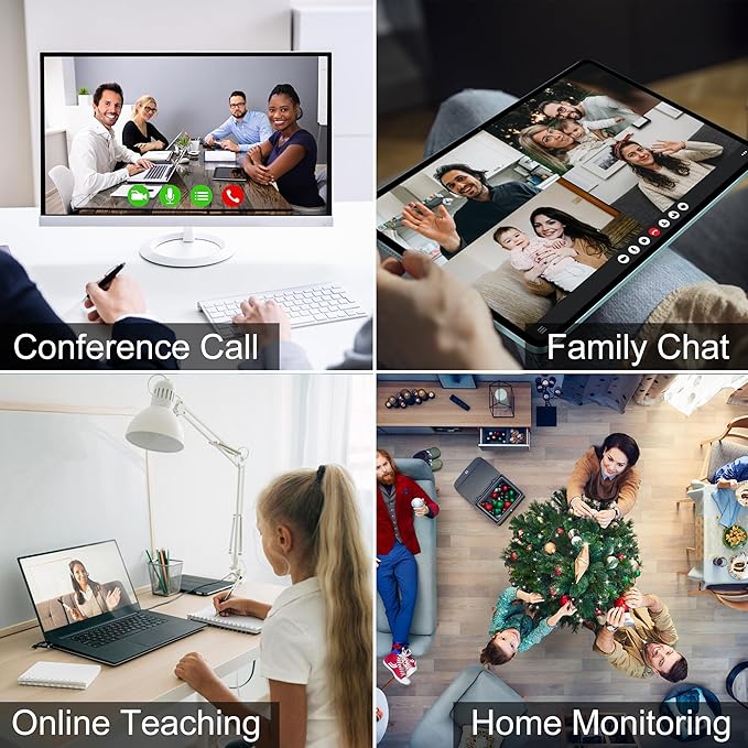 8MP USB Camera Manual Focus Webcam with 2.8-12mm Varifocal Lens UHD 3264×2448 IMX179 Sensor Supports OPENCV Windows/Linux/Android/Raspberry Pi for Machine Vision