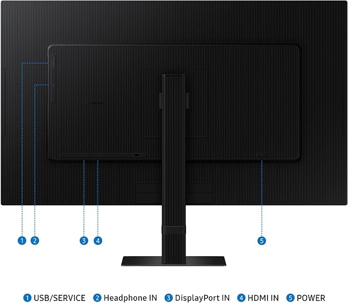 SAMSUNG 27-Inch ViewFinity S7 (S70D) Series 4K UHD High Resolution Monitor with HDR10 Multiple Ports Easy Setup Stand Advanced Eye Care LS27D702EANXGO 2024