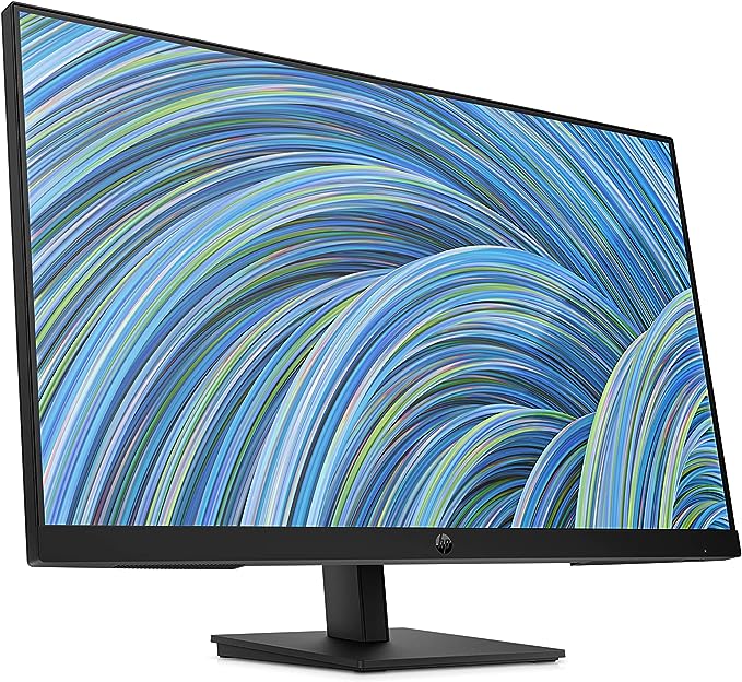 HP M27ha FHD Monitor - Full HD Monitor (1920 x 1080p) - IPS Panel and Built-in Audio - VESA Compatible 27-inch Monitor for Comfortable Viewing with Height and Pivot Adjustment - (22H94AA#ABA)