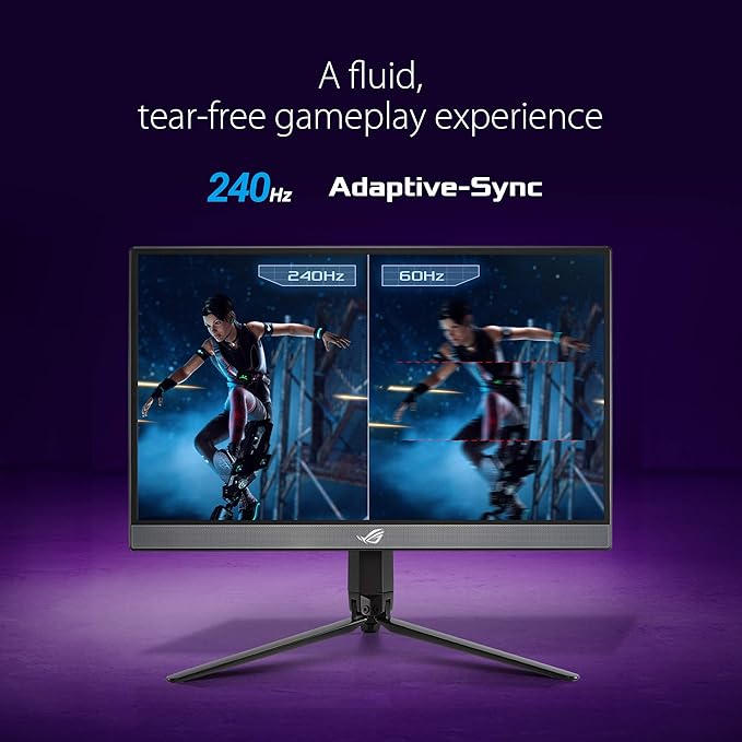 ASUS ROG Strix 17.3 1080P Portable Gaming Monitor (XG17AHP)-FHD IPS 240Hz Adaptive-Sync Built-in Battery ROG Bag Tripod Stand USB Type-C Micro HDMI for Laptop PC Console 3-Year Warranty