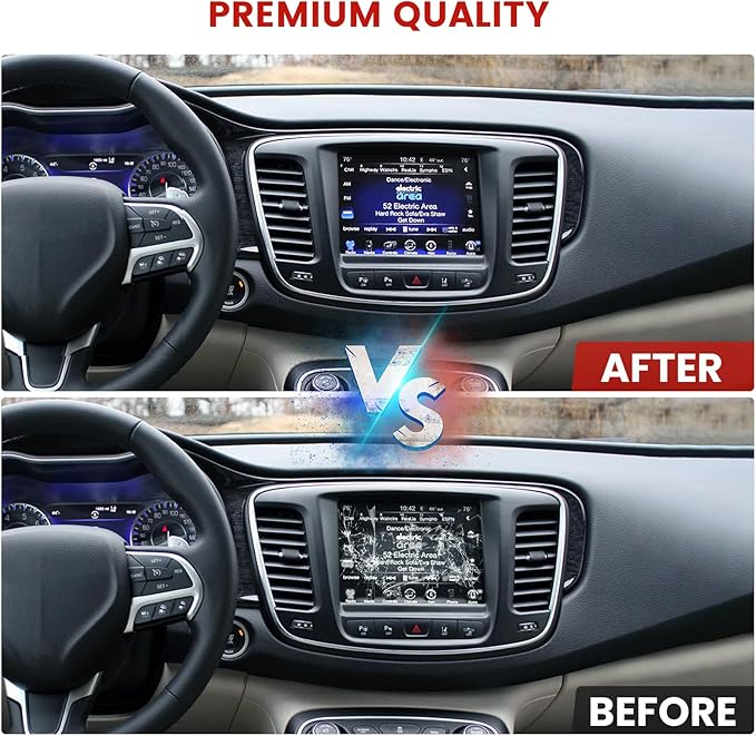 8.4 Uconnect Touch Screen 4C UAQ LCD Monitor Radio Navigation Compatible for Dodge RAM Chrysler Gladiator Compass Wrangler Cherokee Challenger Durango 2017-2022 Replace # LA084X01(SL)(02)