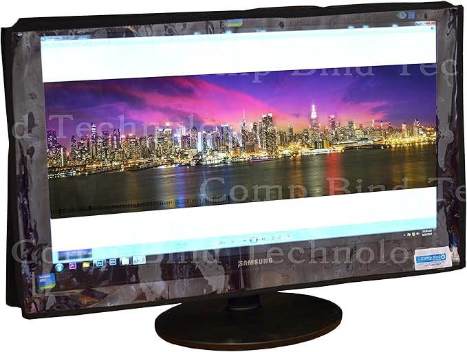 Monitor Cover for Lenovo A740 27'' Portable Touch Screen All-In-One Computer Monitor Transparent Nylon Cover By Comp Bind Technology - 25.75''W x 8.47''D x 18.97''H